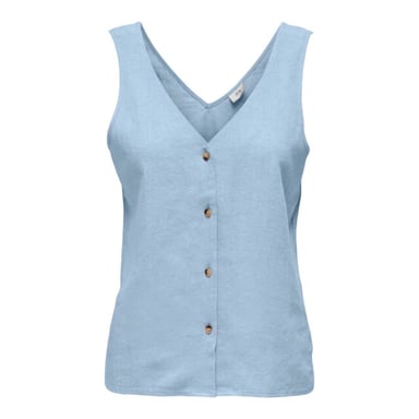 Jacqueline de Yong Say s/l linen v-neck top
