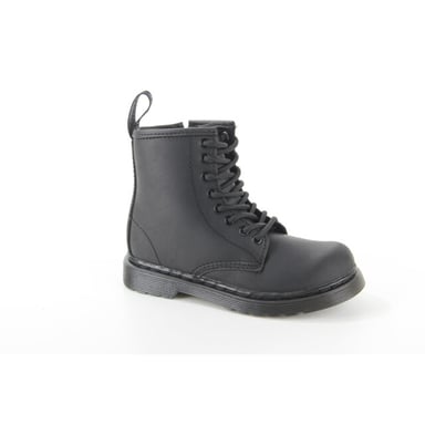 Boy's Girls Dr Martens 1460 Serena Mono Junior Boots - (Black)