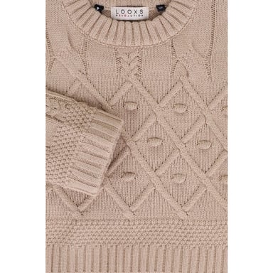 Looxs Revolution Gebreide trui cropped voor meisjes in de kleur