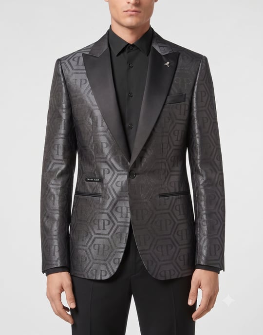 Jacquard Blazer Regular Fit Monogram - Image 2