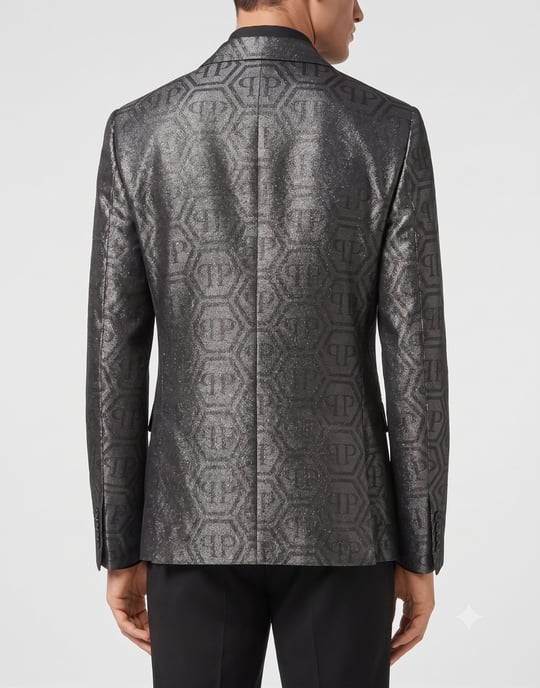 Jacquard Blazer Regular Fit Monogram - Image 5
