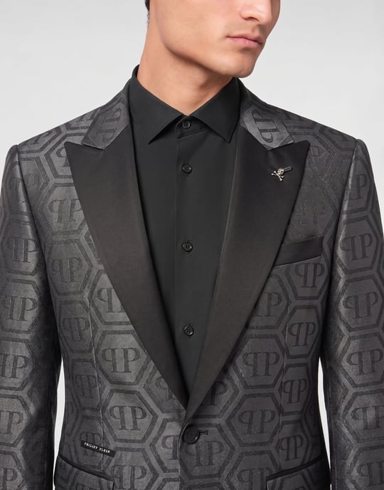 Jacquard Blazer Regular Fit Monogram - Image 3