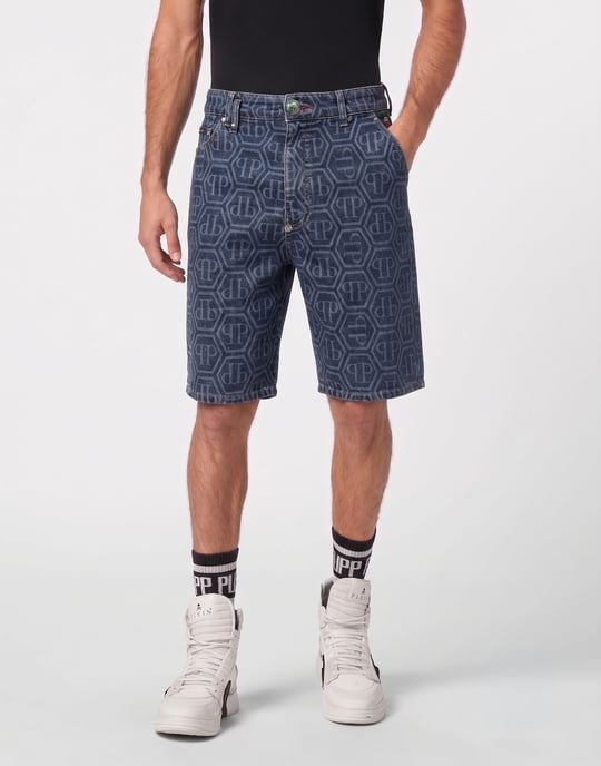Denim Shorts Fermentera Monogram - Image 2