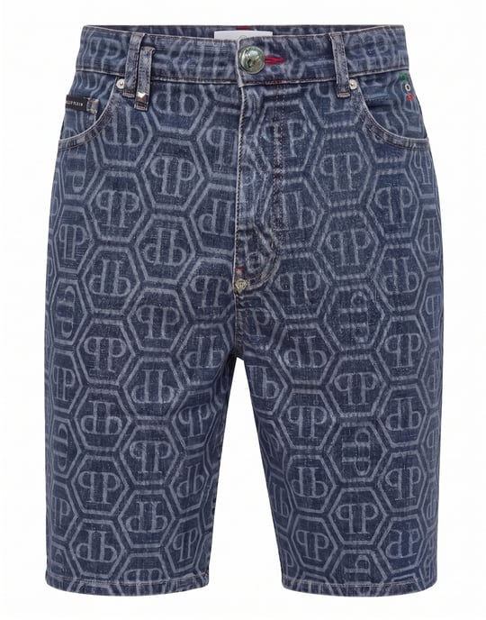 Denim Shorts Fermentera Monogram - Image 1