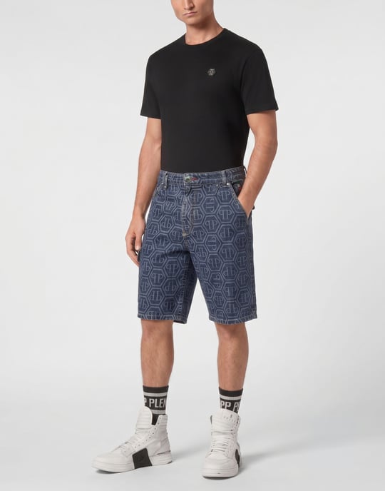 Denim Shorts Fermentera Monogram - Image 3