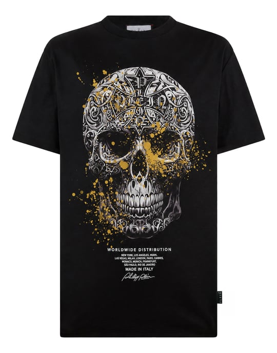 T-Shirt Med Rund Hals Och Kort Ärm Skull - Image 1
