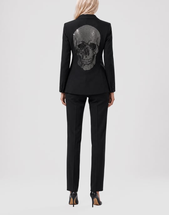Single Breasted Fit Blazer Skull - Image 5