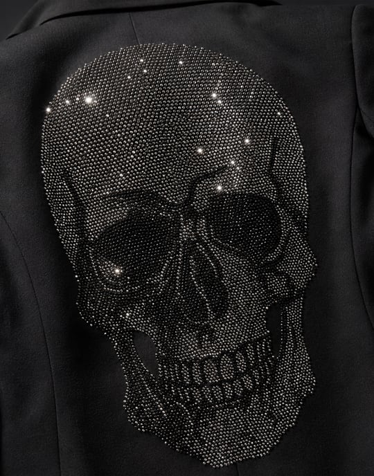 Single Breasted Fit Blazer Skull - Image 3