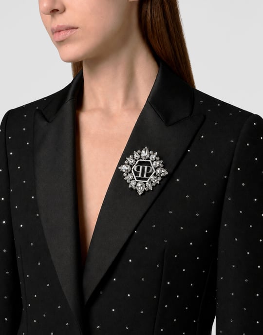 Boyfriend Fit Blazer Crystal Strass - Image 2