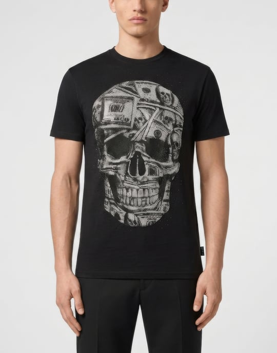 T-Shirt Med Rund Hals Och Kort Ärm Skull - Image 2
