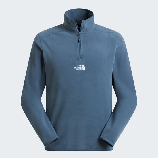 Mens Glacier 1/4 Zip - Embroidered Logo TNF - Image 1