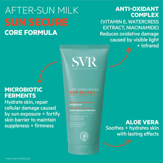 SVR Sun Secure Herstellende, Verzachtende en Hydraterende Aftersun Lotion 200ml - Image 3