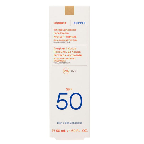 KORRES Yoghurt Tinted Sunscreen Face Cream SPF50 - 50ml - Image 2