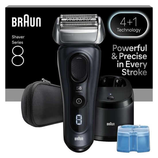 Braun Series 8 8663CC Electric Shaver, Grey - 4+1 Technology & 5in1 SmartCare - Image 2