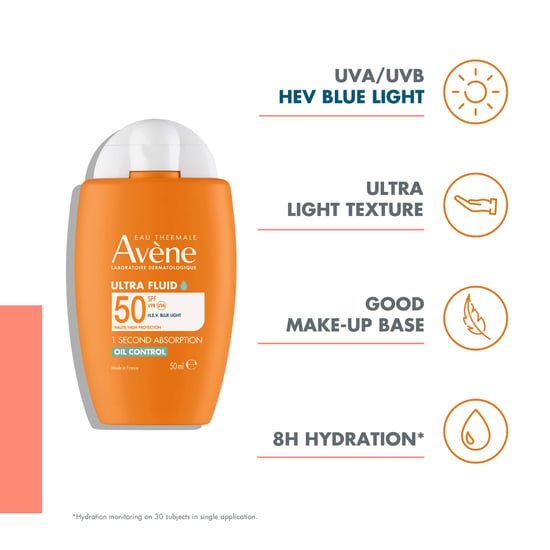 Avène Ultra Fluid Oil Control SPF50+ voor de vette en gecombineerde huid - Hoge bescherming - Image 3