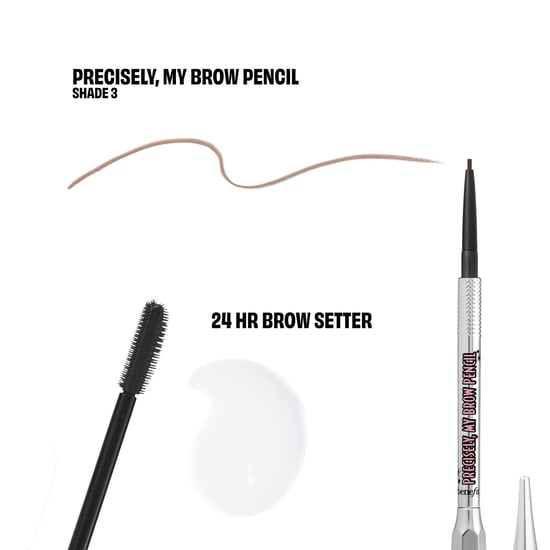 Benefit Bigtime Brow Minis Set - Precisely My Brow Pencil & 24-HR Brow Setter in Warm Light Brown - Image 3
