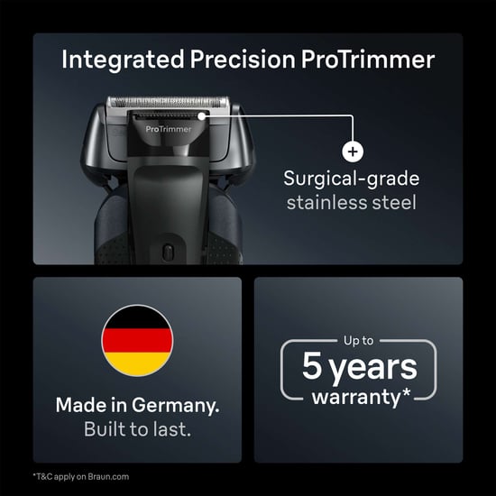 Braun Series 8 8663CC Electric Shaver, Grey - 4+1 Technology & 5in1 SmartCare - Image 5