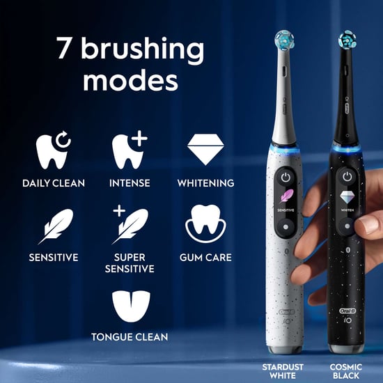 Oral-B iO 10 Black Electric Toothbrush with iO Sense Charger and Travel Case - Image 5