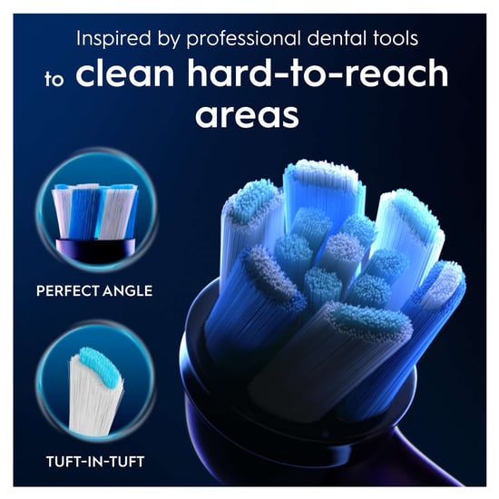 Oral-B iO Ultimate Clean Replacement Heads Black — 4 Pack - Image 3