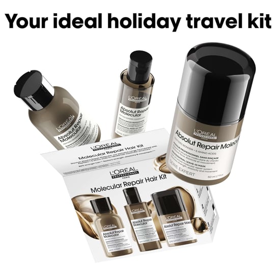 L'Oréal Professionnel Absolut Repair Molecular Mini Trio Kit for Severely Damaged Hair - Image 5