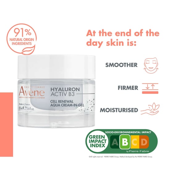 Avène Hyaluron Activ B3 Aqua Crème-in-Gel voor de ouder wordende huid - Hydraterende moisturizer - Image 4