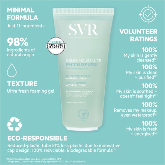 SVR Physiopure Schuimende Afspoelbare Gel voor Normale Huid 200ml - Image 4