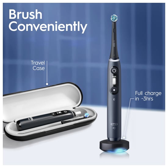 Oral-B iO 7 Black Electric Toothbrush - Advanced Oral Care - Image 5