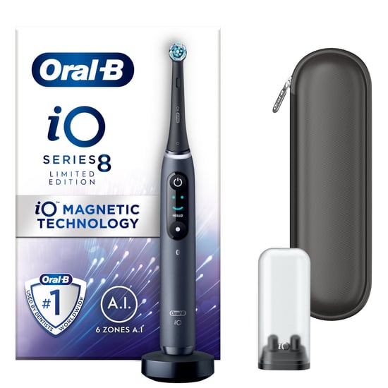 Oral-B iO 8 Limited Edition Black Electric Toothbrush for Superior Oral Care - 640 grams - 640 grams - Image 2