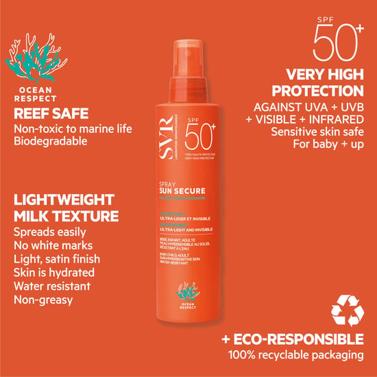 SVR Sun Secure Ultra-Light Invisible Spray SPF50+ voor de gevoelige huid - 200 ml - Image 5