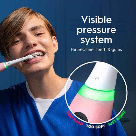 Oral-B iO 5 Pink Electric Toothbrush with A.I. Brushing Recognition and Smart Pressure Sensor - Image 2
