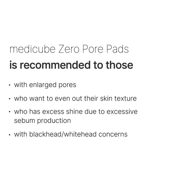 Medicube Zero Pore Pad 2.0 - Exfoliating Toner Pads for Clear Skin - Image 5