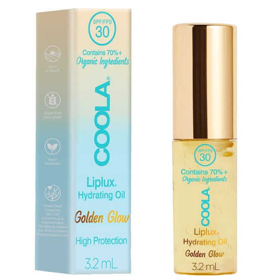 Coola Classic Liplux Hydrating Lip Oil with SPF30 - Golden Glow 3.2 ml - Image 3