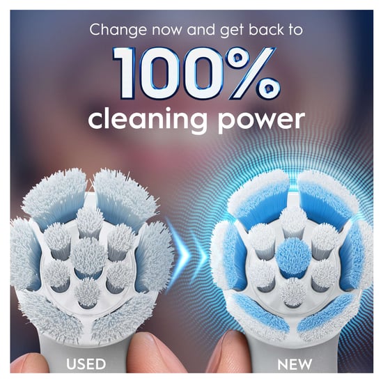 Oral-B iO Gentle Clean Replacement Brush Heads, White, 2 Pack - Image 6