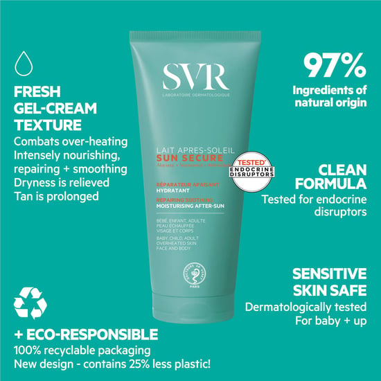 SVR Sun Secure Herstellende, Verzachtende en Hydraterende Aftersun Lotion 200ml - Image 5