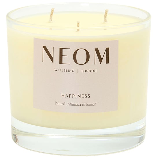 Neom Wellbeing Happiness Scented Candle - 3 Wick, 420g for Uplifting Aromatherapy - Image 3