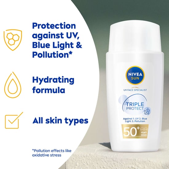 Nivea Sun Care UV Face Specialist Triple Protect SPF50+ Fluid 40ml - Ultimate Protection - Image 4
