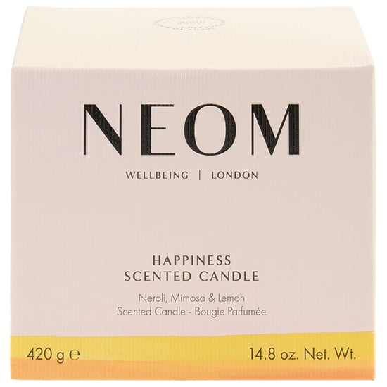 Neom Wellbeing Happiness Scented Candle - 3 Wick, 420g for Uplifting Aromatherapy - Image 2