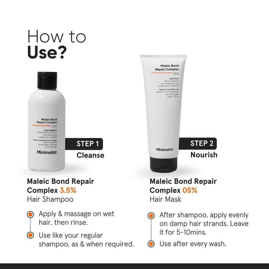 Minimalist Maleic Bond Repair 3.5% Shampoo for Stronger Hair - 250ml - Image 6