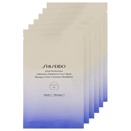 Shiseido Vital Perfection LiftDefine Radiance Face Mask - 6 Sheets for Lifting and Brightening 384g - Image 5