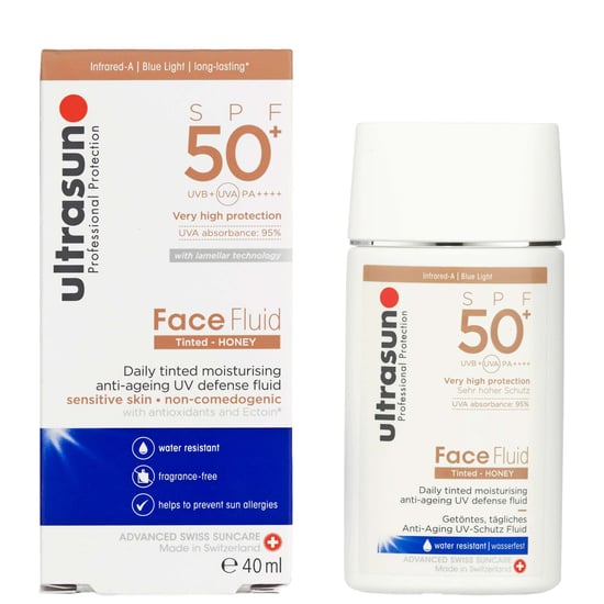 Ultrasun Tinted Face Fluid SPF50+ - Honey Shade for Ultimate Sun Protection 40 ml - Image 2