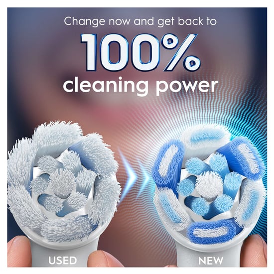 Oral-B iO Ultimate Clean Replacement Brush Heads, White, 4 Pack - Image 6