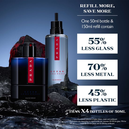 Prada Luna Rossa Ocean Eau de Parfum 150ml Refill for Men - Image 4