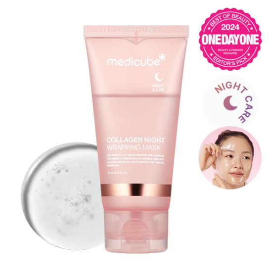 Medicube Collagen Night Wrapping Mask 75ml for Youthful Skin - Image 2