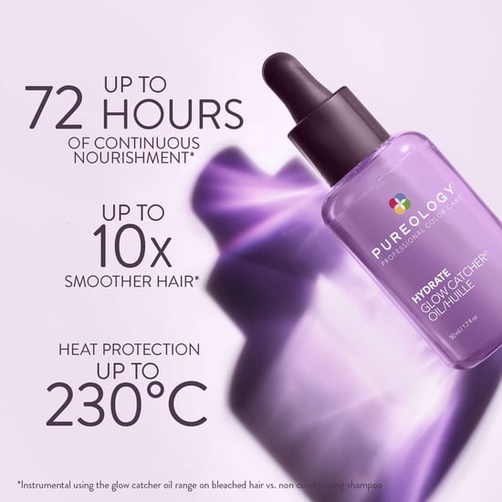 Pureology Hydrate Glow Catcher Hydrating Hair Oil 50 ml — Weightless Shine, Frizz Control & Heat Protection to 230°C - Image 2