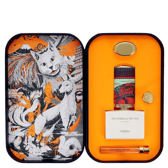 Floraiku One Umbrella For Two Eau de Parfum Gift Set — 50 ml with 10 ml Travel Spray and Case (Unisex) - Image 5
