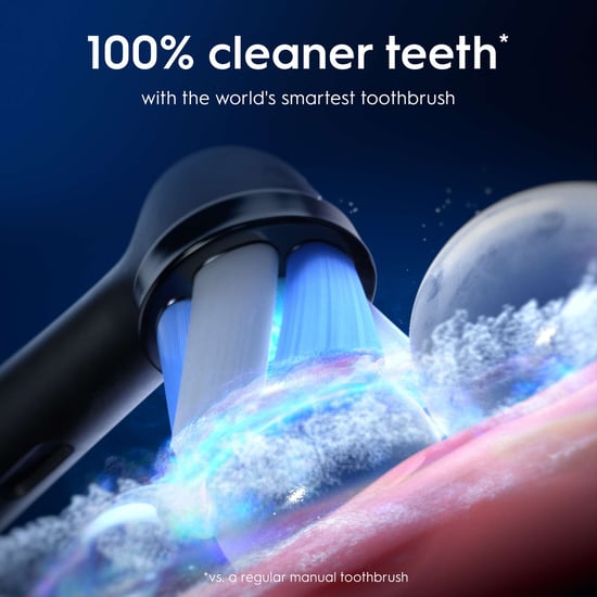 Oral-B iO 10 Black Electric Toothbrush with iO Sense Charger and Travel Case - Image 2