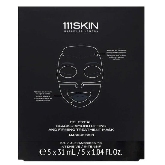 111SKIN Intensive Celestial Black Diamond Lifting & Firming Treatment Mask, 5 x 37 ml - Image 2
