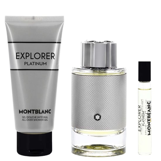 Montblanc Explorer Platinum Eau de Parfum 100ml Gift Set with 7.5ml Travel Spray & 100ml Shower Gel - Image 3