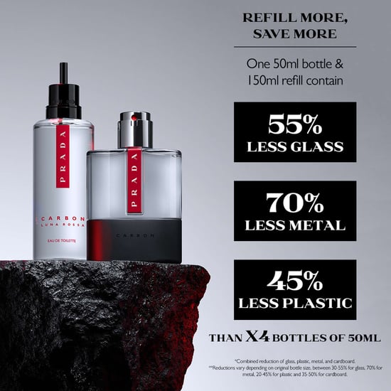 Prada Luna Rossa Carbon 150ml Eau de Toilette Refill for Men - Image 4