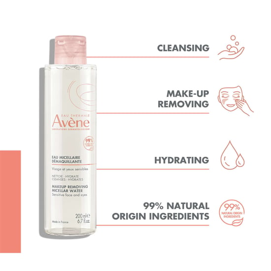 Avène Micellar Water for Face Makeup Removal - 200ml - Image 3